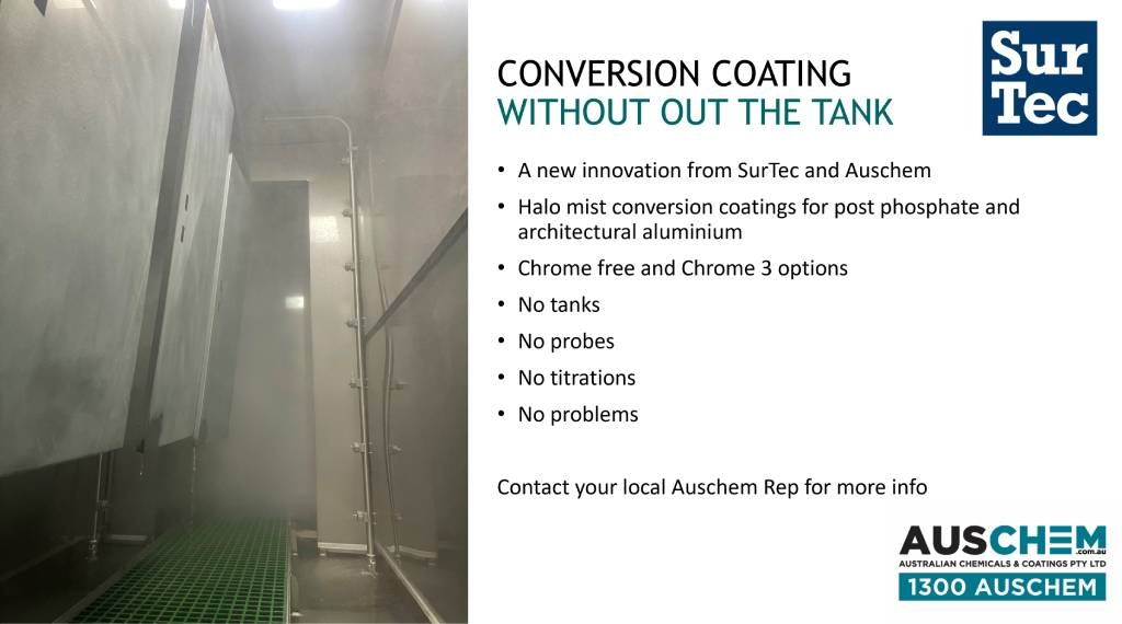 Conversion Coating Without The Tank